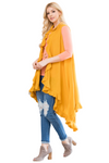 Yellow Criss Cross Keyhole Detail Short Sleeve Top - Pack of 6