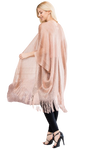 Rose Metallic Colored Tassel Beach Kimono - Pack of 6