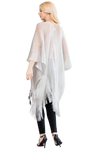 Silver Metallic Colored Tassel Beach Kimono - Pack of 6