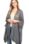 Women Pull Over Color-Blocked Poncho Beige - Pack of 6