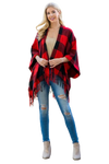 Solid Long Sleeve Side Pocket Open Front Cardigan Rust - Pack of 6