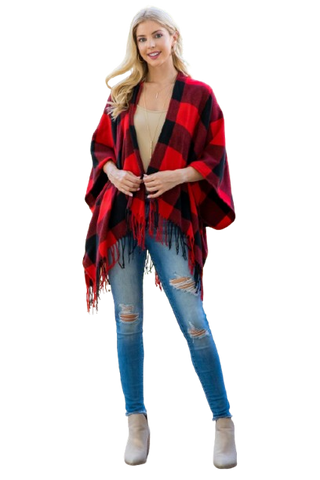 Solid Long Sleeve Side Pocket Open Front Cardigan Rust - Pack of 6
