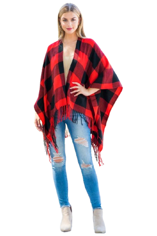 Solid Long Sleeve Side Pocket Open Front Cardigan Rust - Pack of 6