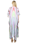 Grain Line Multicolor Print Open Front Long Kimono Mint - Pack of 6