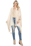 Short Sleeve Open Front Solid Cardigan Dusty Blue - Pack of 7