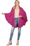 Knit Ruffled Solid Color Kimono Mauve - Pack of 6