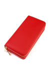 Red Classic Single Zipper Wallet - Pack of 6