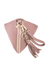 Pyramid Shape Leather Wristlet Bag Blush - Pack of 6