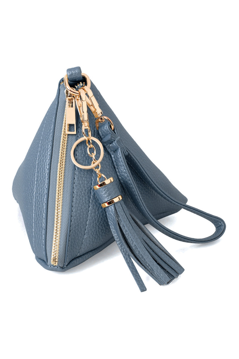 Pyramid Shape Leather Wristlet Bag Jean - Pack of 6