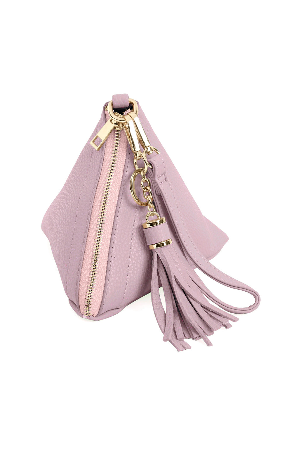 Pyramid Shape Leather Wristlet Bag Light Pink - Pack of 6