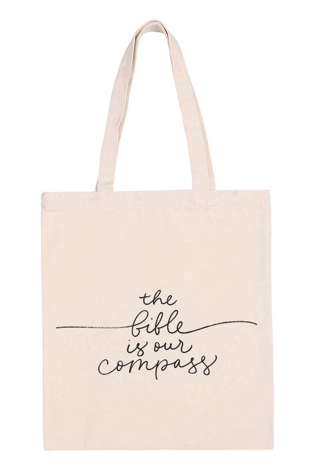 The Bible is our Compass Print Tote Bag - Pack of 6