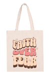 Walk by Faith Print Tote Bag - Pack of 6
