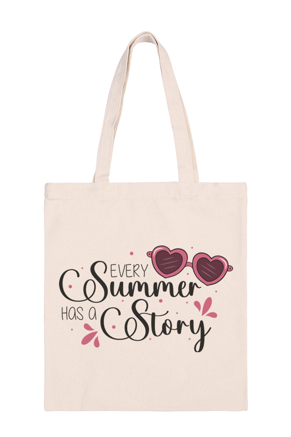 Every Summer Has a Story Print Minimalist Fashion Tote Bag - Pack of 6