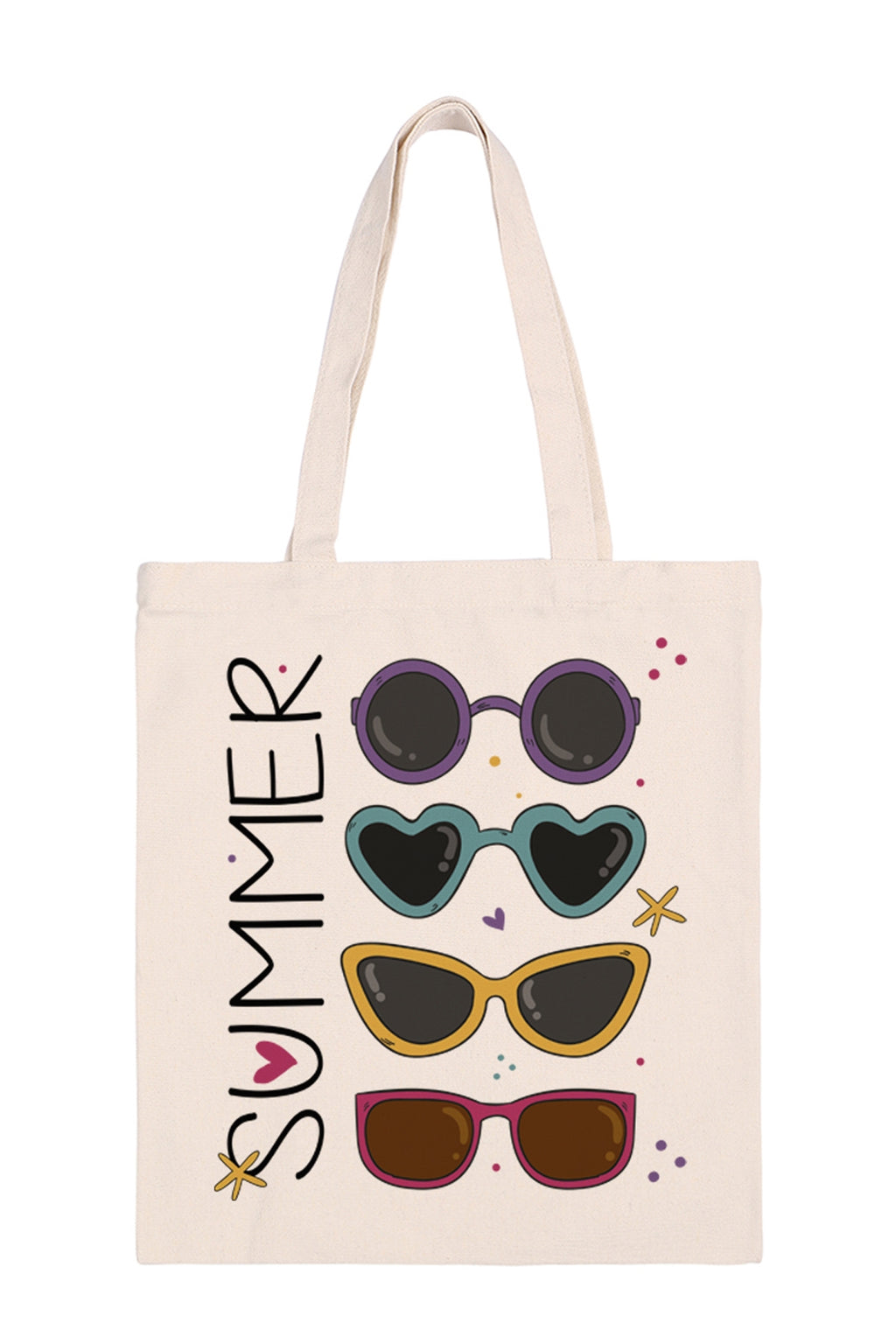 Summer Print Minimalist Fashion Tote Bag - Pack of 6