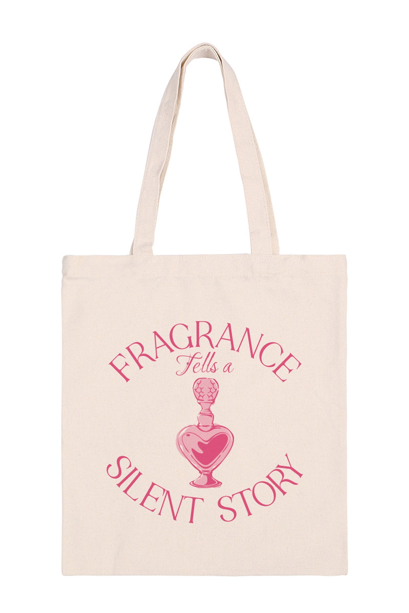 Fragrance Tells a Silent Story MInimalist Fashion Tote Bag - Pack of 6