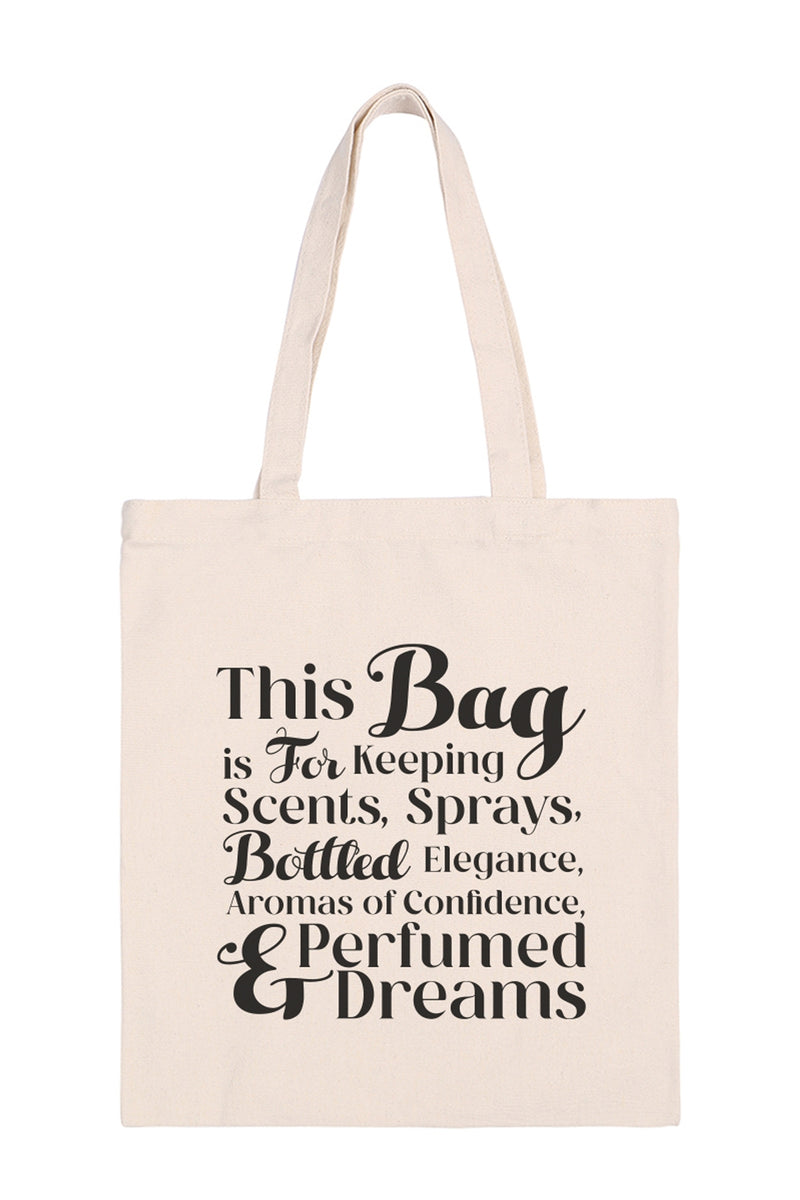 This Bag is for Keeping Minimalist Fashion Tote Bag - Pack of 6
