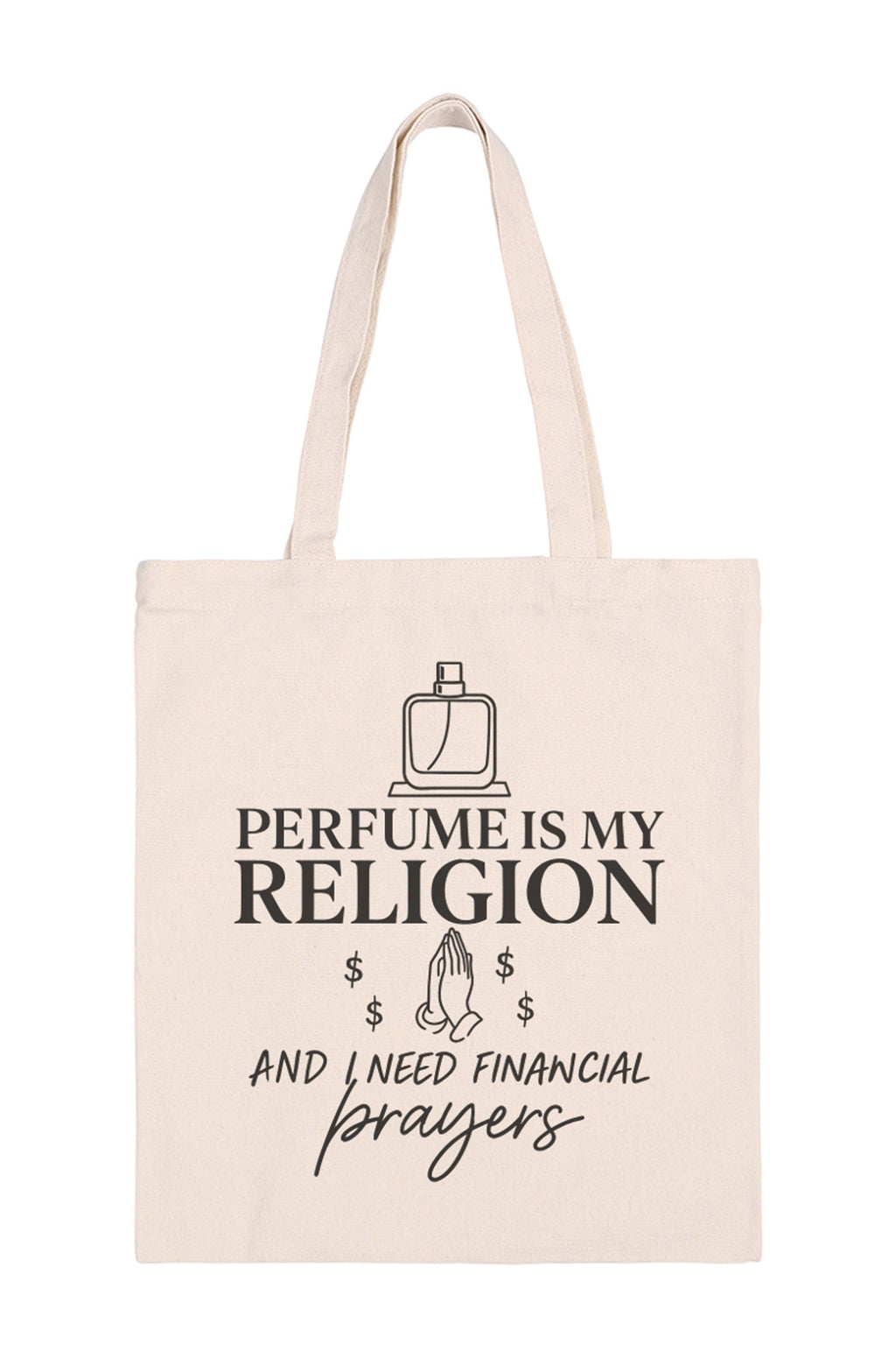 Perfume is my Religion Minimalist Fashion Tote Bag - Pack of 6