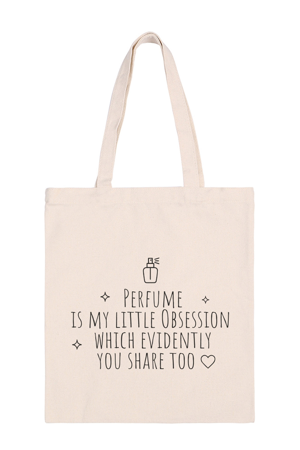 Perfume is my Little Obsession Minimalist Fashion Tote Bag - Pack of 6