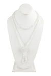 Longline Hand Knotted Necklace Crystal AB - Pack of 6