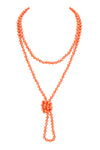 Coral Longline Hand Knotted Necklace - Pack of 6