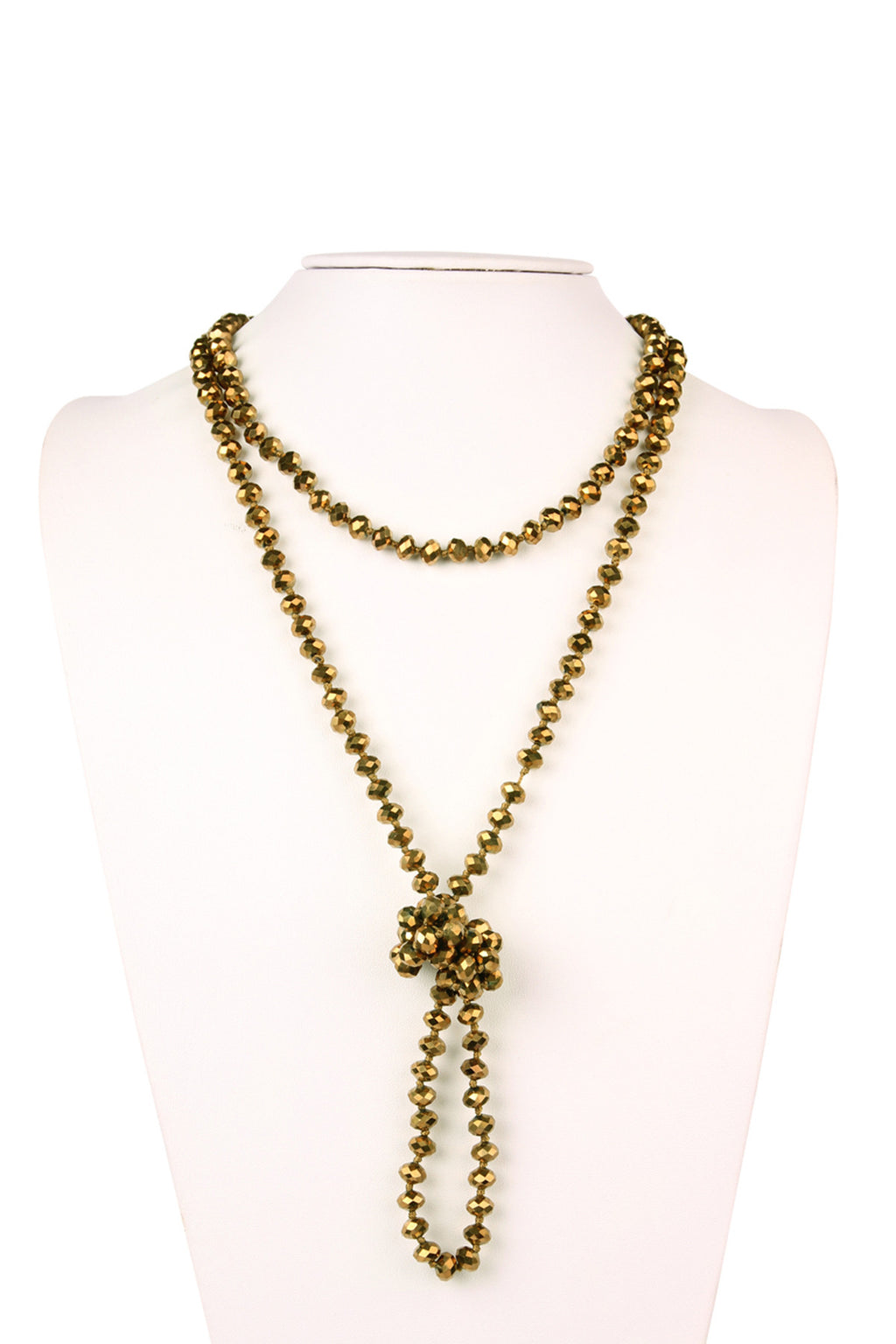 Gold Longline Hand Knotted Necklace - Pack of 6