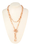 Light Brown Longline Hand Knotted Necklace - Pack of 6