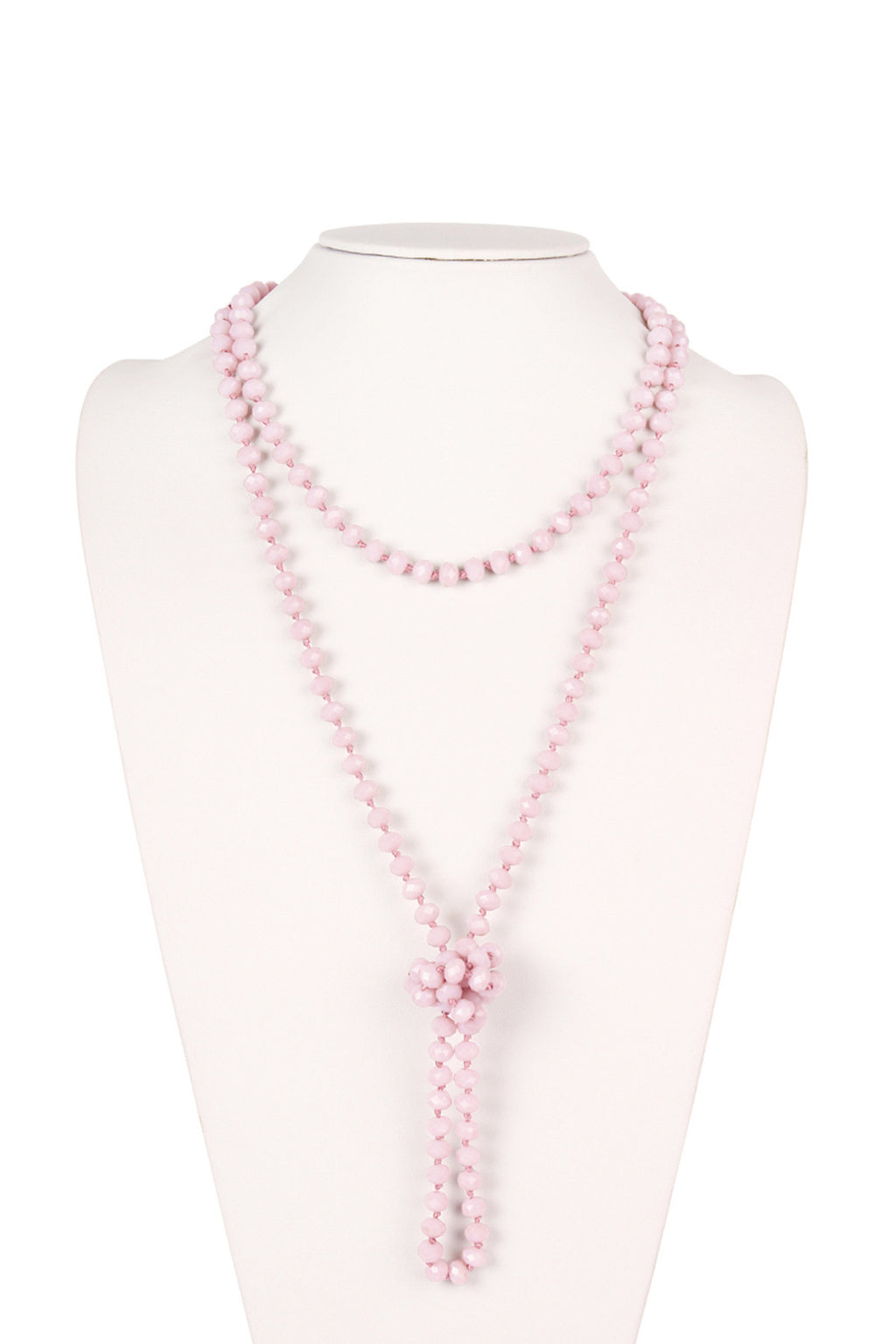 Pink Longline Hand Knotted Necklace - Pack of 6