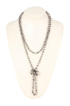 Dark Silver Longline Hand Knotted Necklace - Pack of 6