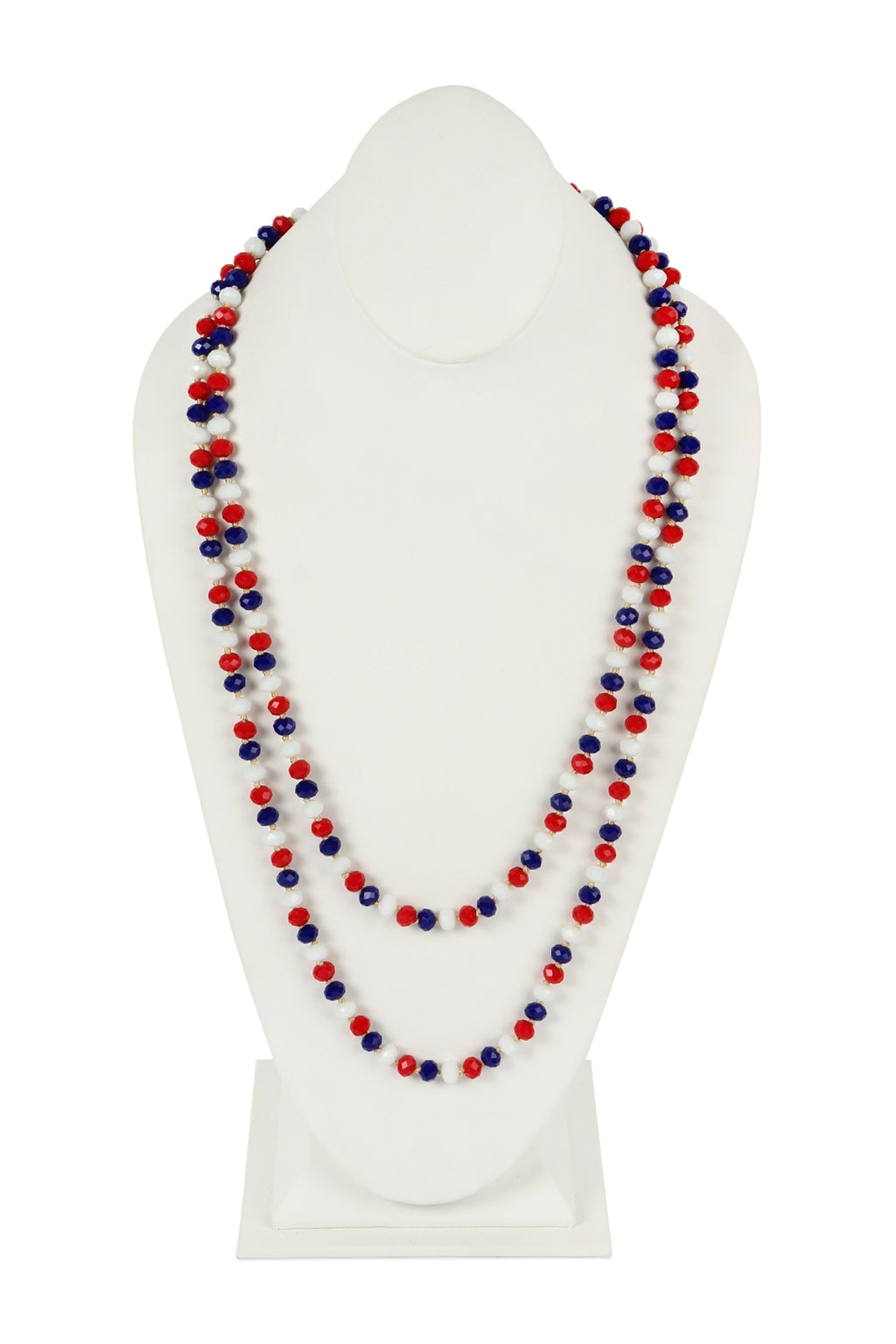 USA Longline Hand Knotted Necklace - Pack of 6