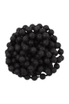 Lava Black Natural Stone Hand Knotted Long Necklace - Pack of 6