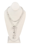 Purple Natural Stone Hand Knotted Long Necklace - Pack of 6