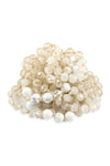 Natural 6mm Two Lines Mixed Beads Necklace - Pack of 6