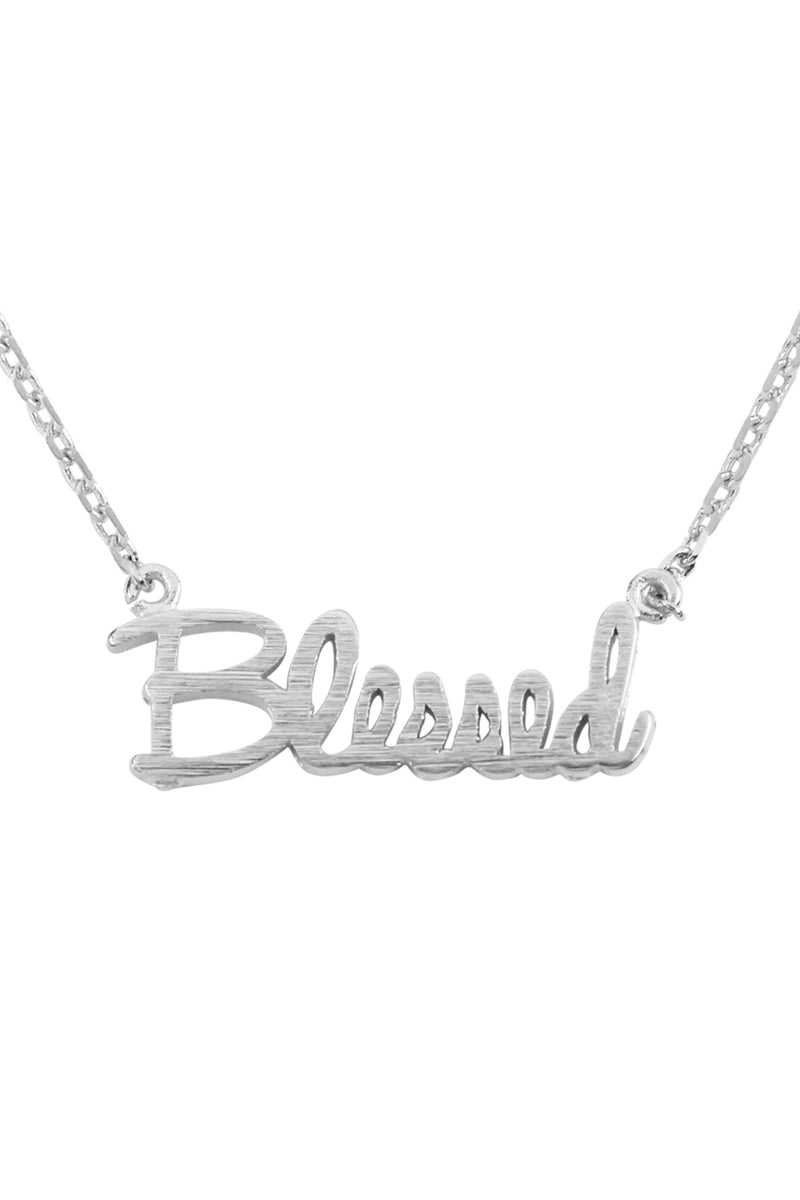 Blessed Pendant Necklace Silver - Pack of 6