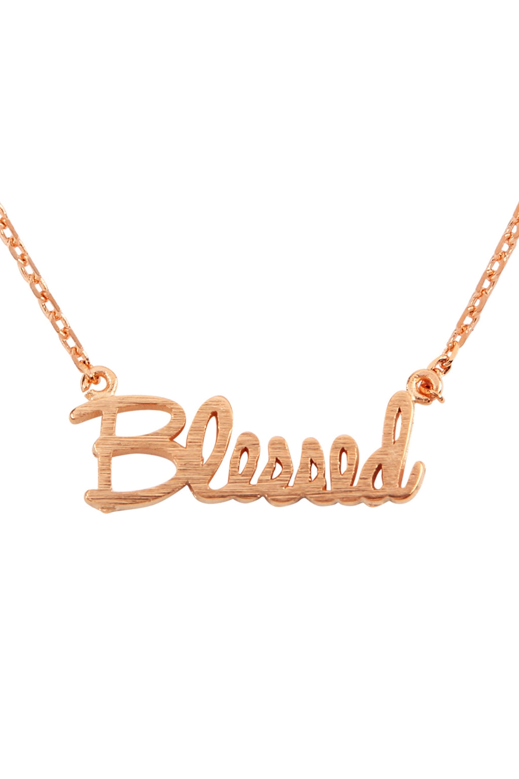 Blessed Pendant Necklace Rose Gold - Pack of 6