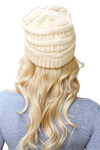 Beige Knitted Beanie - Pack of 6