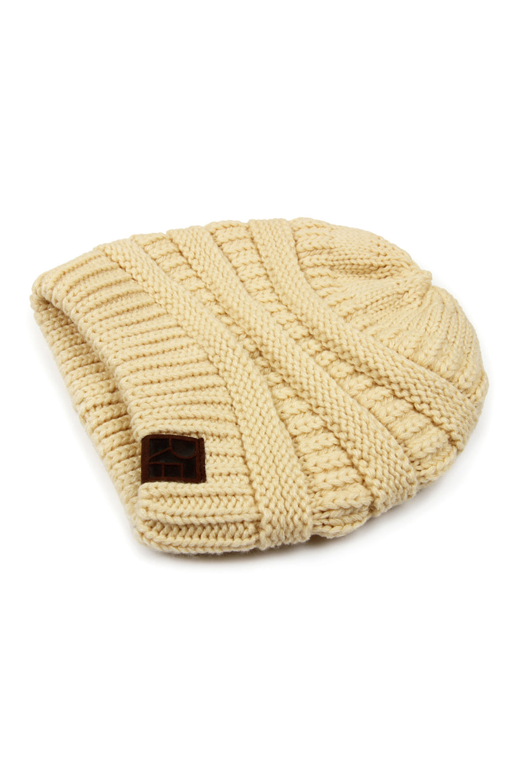 Beige Knitted Beanie - Pack of 6