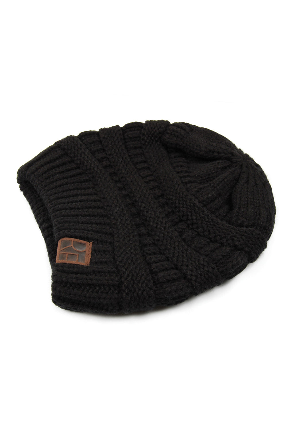 Black Knitted Beanie - Pack of 6