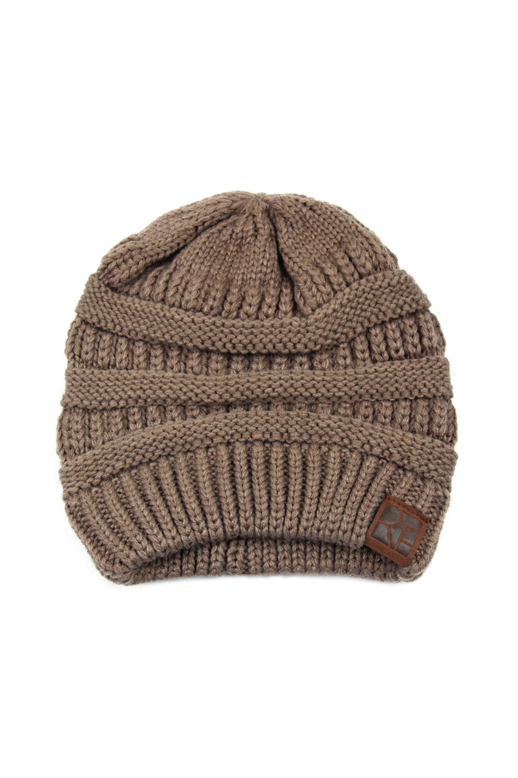 Brown Knitted Beanie - Pack of 6