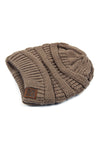 Brown Knitted Beanie - Pack of 6