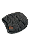 Dark Gray Knitted Beanie - Pack of 6