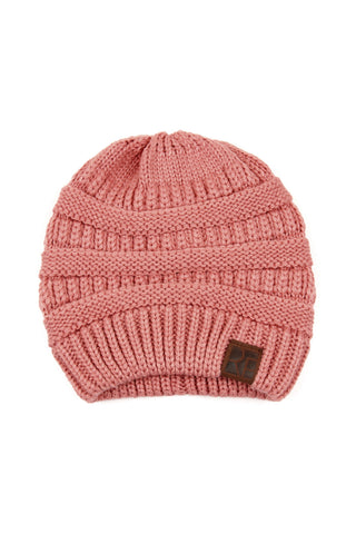 Fuchsia Knitted Beanie - Pack of 6