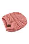 Dusty Pink Knitted Beanie - Pack of 6