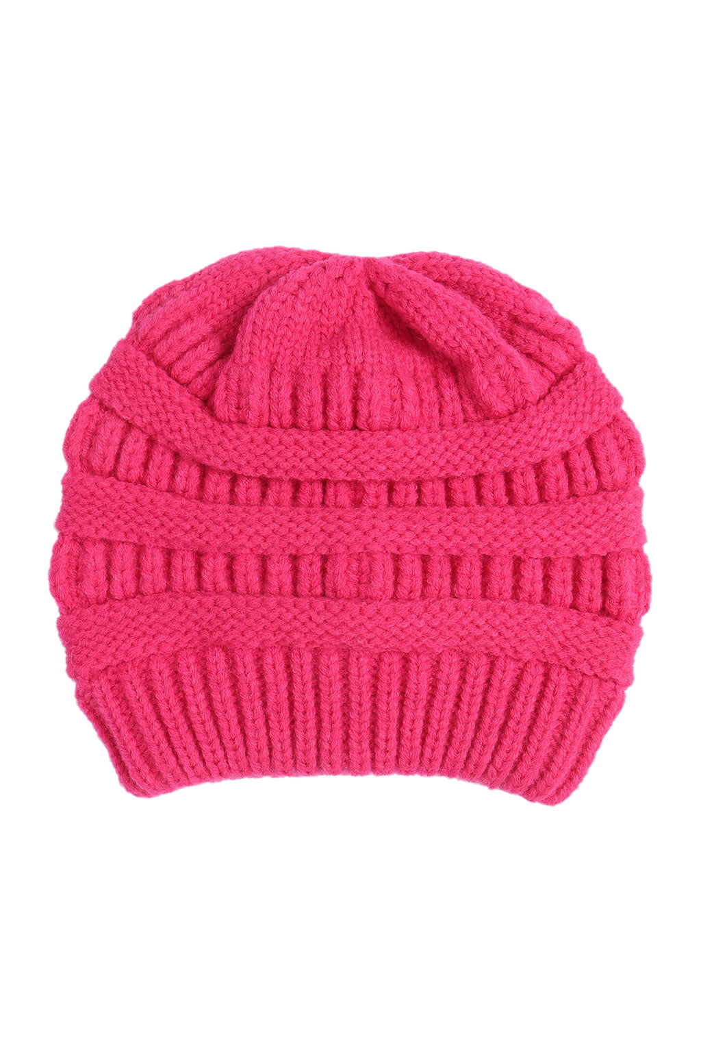Fuchsia Knitted Beanie - Pack of 6