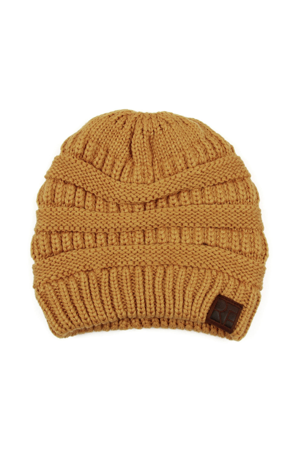 Mustard Knitted Beanie - Pack of 6