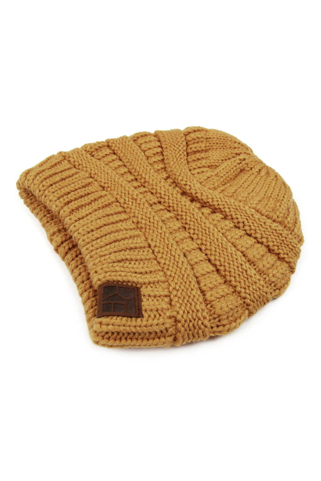 Mustard Knitted Beanie - Pack of 6