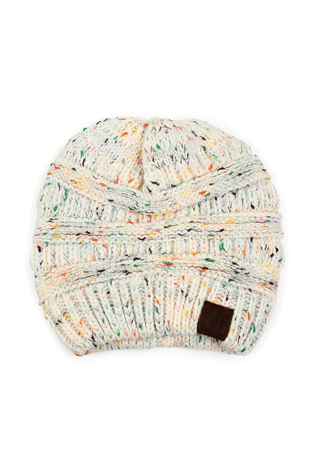 White Mix Knitted Beanie - Pack of 6