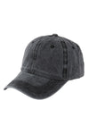 Acid Washed Baseball Cap Gray - Pack of 6
