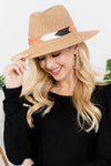 Panama Brim Summer Hat with Braided Stripe Accent Ivory - Pack of 6