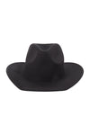 Felt Fashion Brim Hat Black - Pack of 6