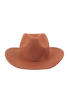 Felt Fashion Brim Hat Brown - Pack of 6